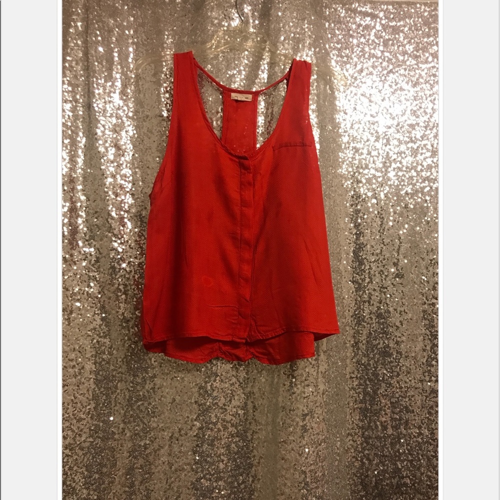 SILENCE + NOISE Red/Orange Tank